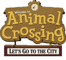 Let&#039;s go to the city-Multimedia Videospiele Animals Crossing Logo - Symbole 
