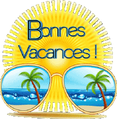 Messagi Francese Bonnes Vacances Sfondo trasparente 18 