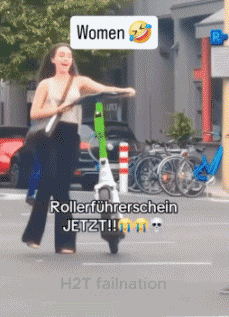 Humor -  Fun Transport Scooter Fail 