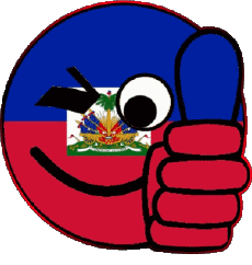 Banderas América Haití Smiley - OK 