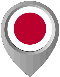 Flags Asia Japan Location Pin 
