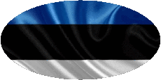 Banderas Europa Estonia Oval 