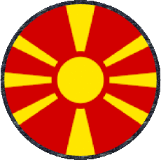 Bandiere Europa Macedonia Tondo 