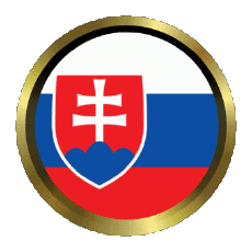 Drapeaux Europe Slovaquie Rond - Anneaux 