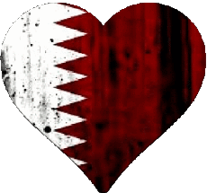 Bandiere Asia Qatar Cuore 