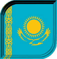 Flags Asia Kazakhstan Carré 
