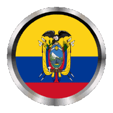 Banderas América Colombia Ronda - Anillos 