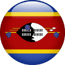 Drapeaux Afrique Eswatini Rond 