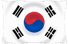 Bandiere Asia Corea del Sud Sventola 