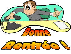 Messagi Francese Bonne Rentrée Sfondo trasparente 08 