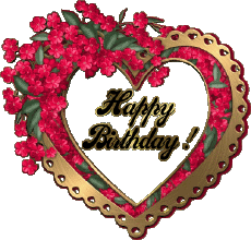 Messages Anglais Happy Birthday Heart 003 