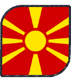 Bandiere Europa Macedonia Quadrato 