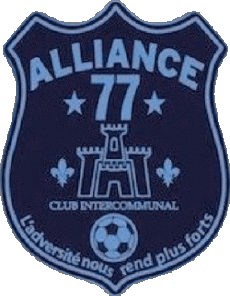 Sports FootBall Club France Logo Ile-de-France 77 - Seine-et-Marne Alliance 77 FC 