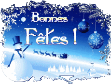 Mensajes Francés Bonnes Fêtes (Noël) Serie 19 