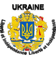 Flags Europe Ukraine Liberté et Indépendance 