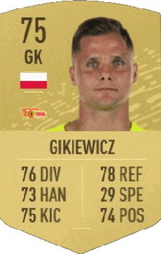 Multi Média Jeux Vidéo F I F A - Joueurs Cartes Pologne Rafal Gikiewicz 