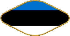 Drapeaux Europe Estonie Ovale 