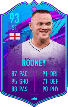 Multimedia Videospiele F I F A - Karten Spieler England Wayne Rooney 
