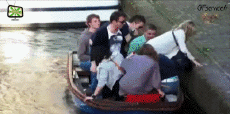 Humor -  Fun Transport Boats Accident Fail 