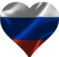 Banderas Europa Rusia Corazón 