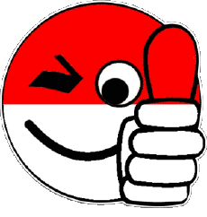 Banderas Asia Indonesia Smiley - OK 