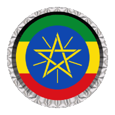 Flags Africa Ethiopia Round - Rings 