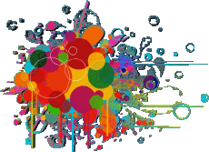 Messages French Bon Anniversaire Abstrait - Géométrique Transparent Background 008 