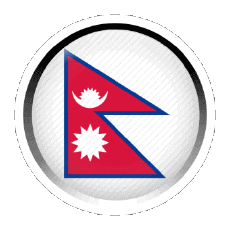 Drapeaux Asie Népal Rond - Anneaux 