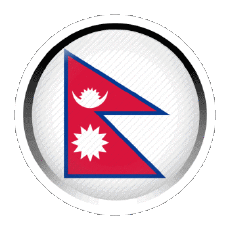 Fahnen Asien Nepal Rund - Ringe 