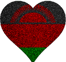 Drapeaux Afrique Malawi Coeur 