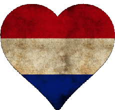 Bandiere Europa Paesi Bassi Cuore 