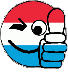 Banderas Europa Luxemburgo Smiley - OK 