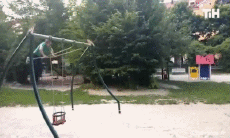 Humor -  Fun PEOPLE Swings Fun Win 
