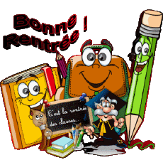 Messages French Bonne Rentrée Transparent Background 05 