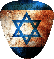 Drapeaux Asie Israël Forme 01 