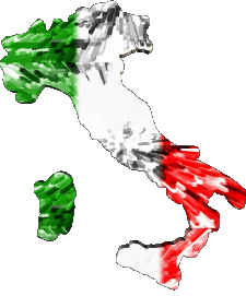 Bandiere Europa Italia Carta Geografica 