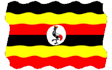 Flags Africa Uganda Waving 