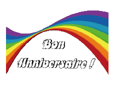 Mensajes Francés Bon Anniversaire Abstrait - Géométrique Fondo transparente 021 