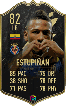 Multimedia Vídeo Juegos F I F A - Jugadores  cartas Ecuador Pervis Estupiñán 