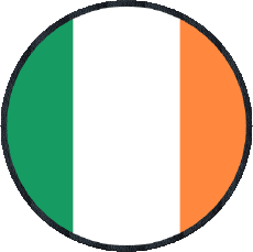 Drapeaux Europe Irlande Rond 