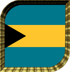 Drapeaux Amériques Bahamas Carré 