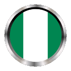 Banderas África Nigeria Rund - Ringe 
