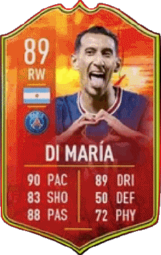 Multimedia Videospiele F I F A - Karten Spieler Argentinien Angel Di Maria 