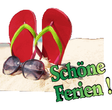Messages Allemand Schöne Ferien Fond Transparent 08 