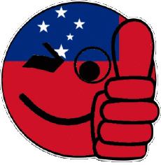 Bandiere Oceania Samoa Faccina - OK 