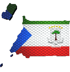 Flags Africa Equatorial Guinea Map 