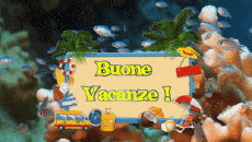 Mensajes Italiano Buone Vacanze Fondo animado 006 