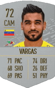 Multimedia Vídeo Juegos F I F A - Jugadores  cartas Venezuela Ronald Vargas 
