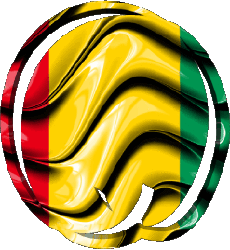 Fahnen Afrika Guinea Form 02 