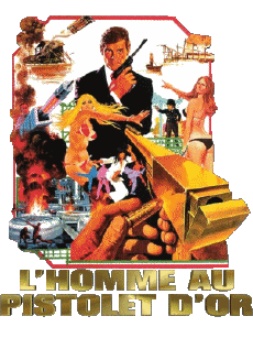 Multimedia Film Internazionale James Bond 007 L'uomo dalla pistola d'oro Logo Francese 